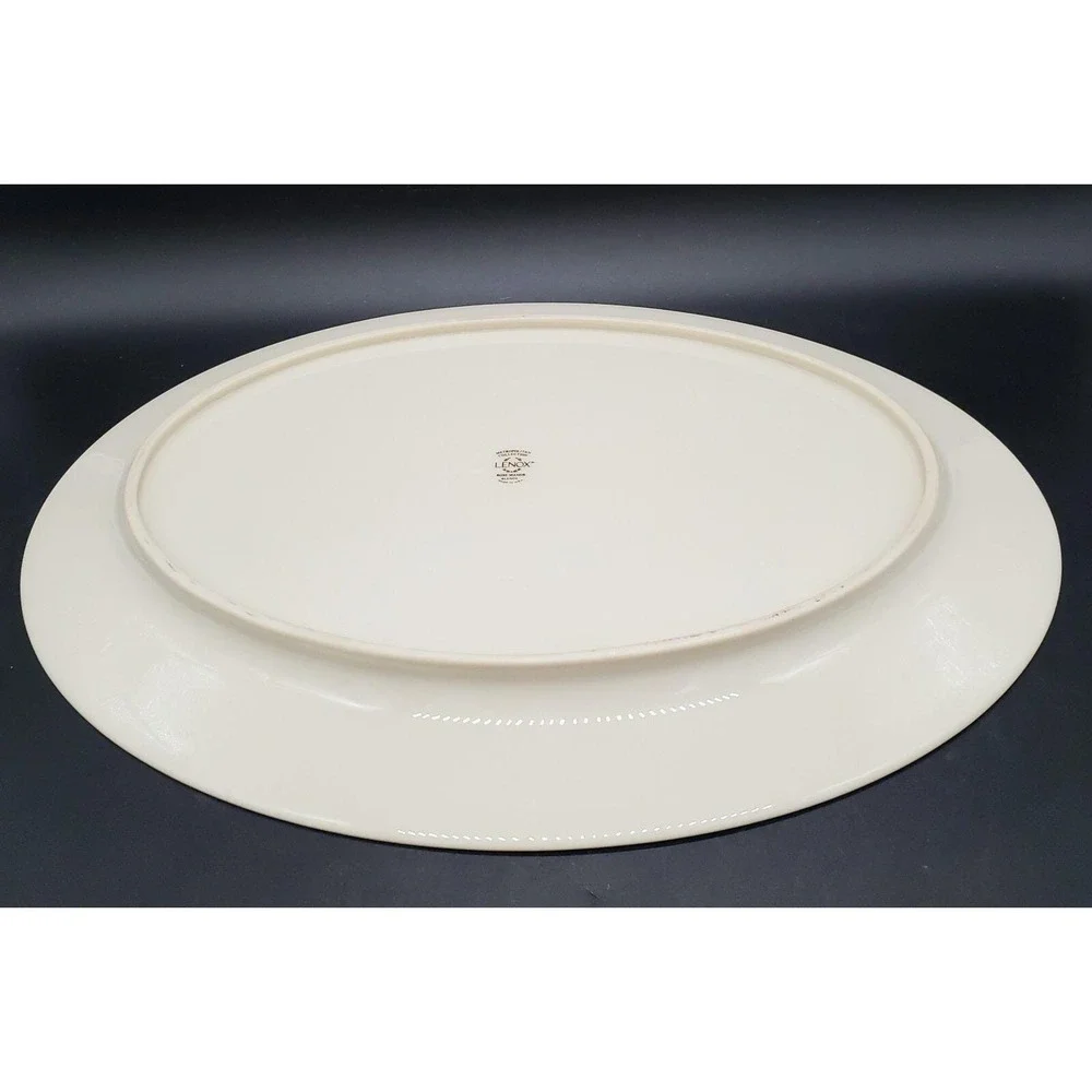 Lenox Rose Manor Pink Oval Serving Platter S310187G2 16